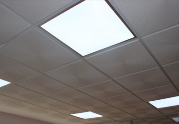 Techo con iluminación