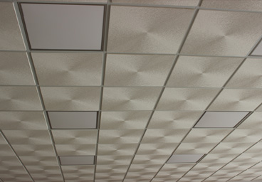 Techo con iluminación